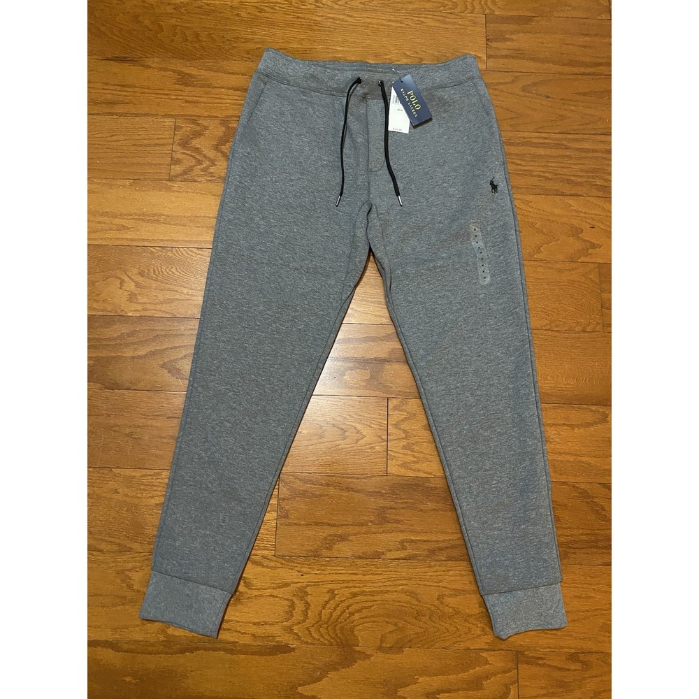 Polo Ralph Lauren Men's Gray Double Knit Jogger Pants Medium New! NWT $125